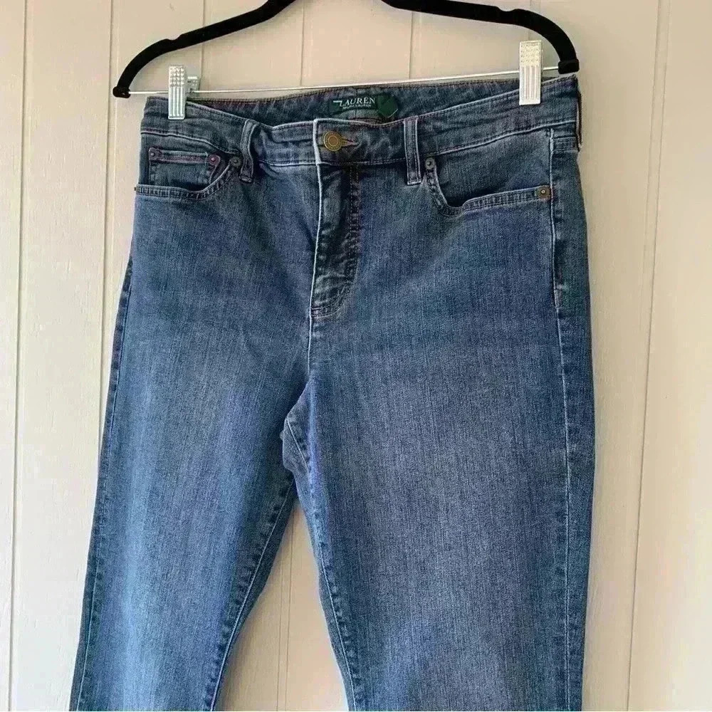 Lauren Ralph Lauren Classic Skinny Curvy Jeans Women's Size 10 - Picture 6 of 13